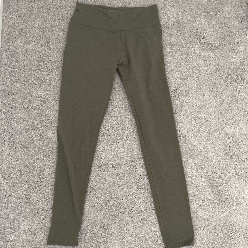 Aerie Green Yoga Mid Rise Yoga Leggings Size S